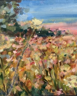 Cow parsley at sunrise