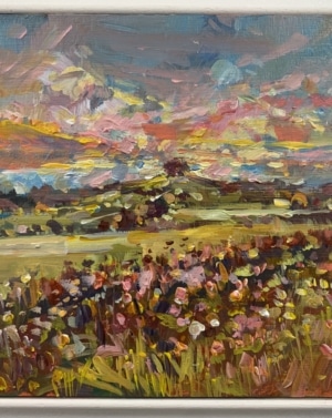 Autumn sun over Kelston Roundhill