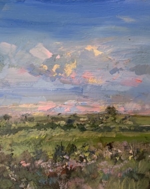 Kelston roundhill pink sky